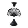 Decorative Vintage Candle Stand Metal Holder, Romantic Candlestick Dinner Table Centerpiece, Retro Style Decor Aged Texture for Wedding Party and Home