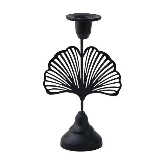 Decorative Vintage Candle Stand Metal Holder, Romantic Candlestick Dinner Table Centerpiece, Retro Style Decor Aged Texture for Wedding Party and Home