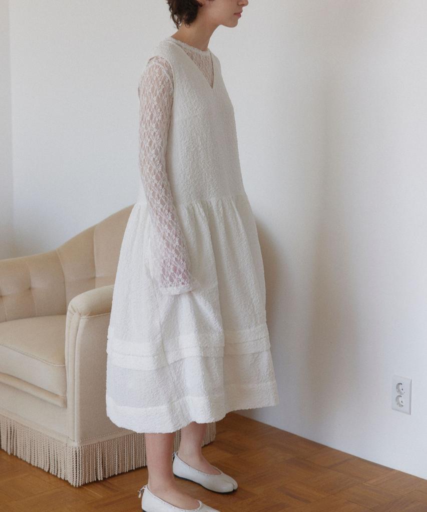 Okuka Cloud Summer Dress - White