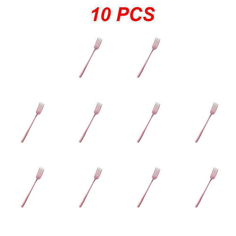 10/30/50PCS Main Fork Beautiful Fashion Not Easy To Break Stainless Steel Kitchenware Fork Easy To Clean Multipurpose 22.6g