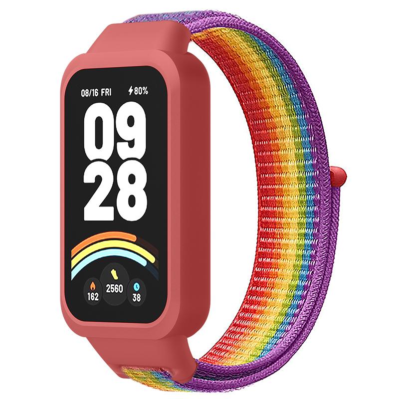 Nailono kilpinė apyrankė For For Xiaomi Band 9 Active/Redmi Band 3 išmaniajai laikrodžiui Sportinė minkšta apyrankė riešui For For Xiaomi Band 9 Active