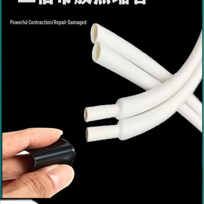 Triple Insulating White Heat-Shrink Tube for Cable Protection