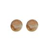 Silver Needle Semicircle Metal Earrings - European & American Exaggerated Style Fashion Studs for Women