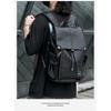 New Fashion Backpack Men Laptop Bag Large Capacity USB Travel Backpack Men Women Flap Pockets School Bag PU Leather Back Packs