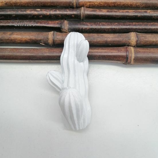 Heavy Duty Sticky Hangers Cute Cactus Adhesive Hook, Nail-Free Resin Strong Load-Bearing Hanger, Multi Purpose Wall Mount Organizer for Kitchen Towels