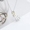 Christmas Snowflake Zircon Necklace Elk Tree Collarbone Chain Exquisite Jewelry For Women Men Holiday Party Gift