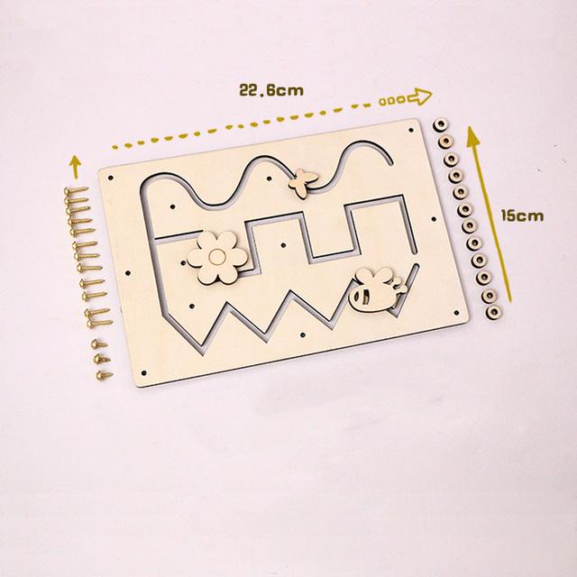 Baby Busy Board Montessori Education Montessori Toys For Kids Learning Skill Cognitive Activity Board Components Sensory Toys