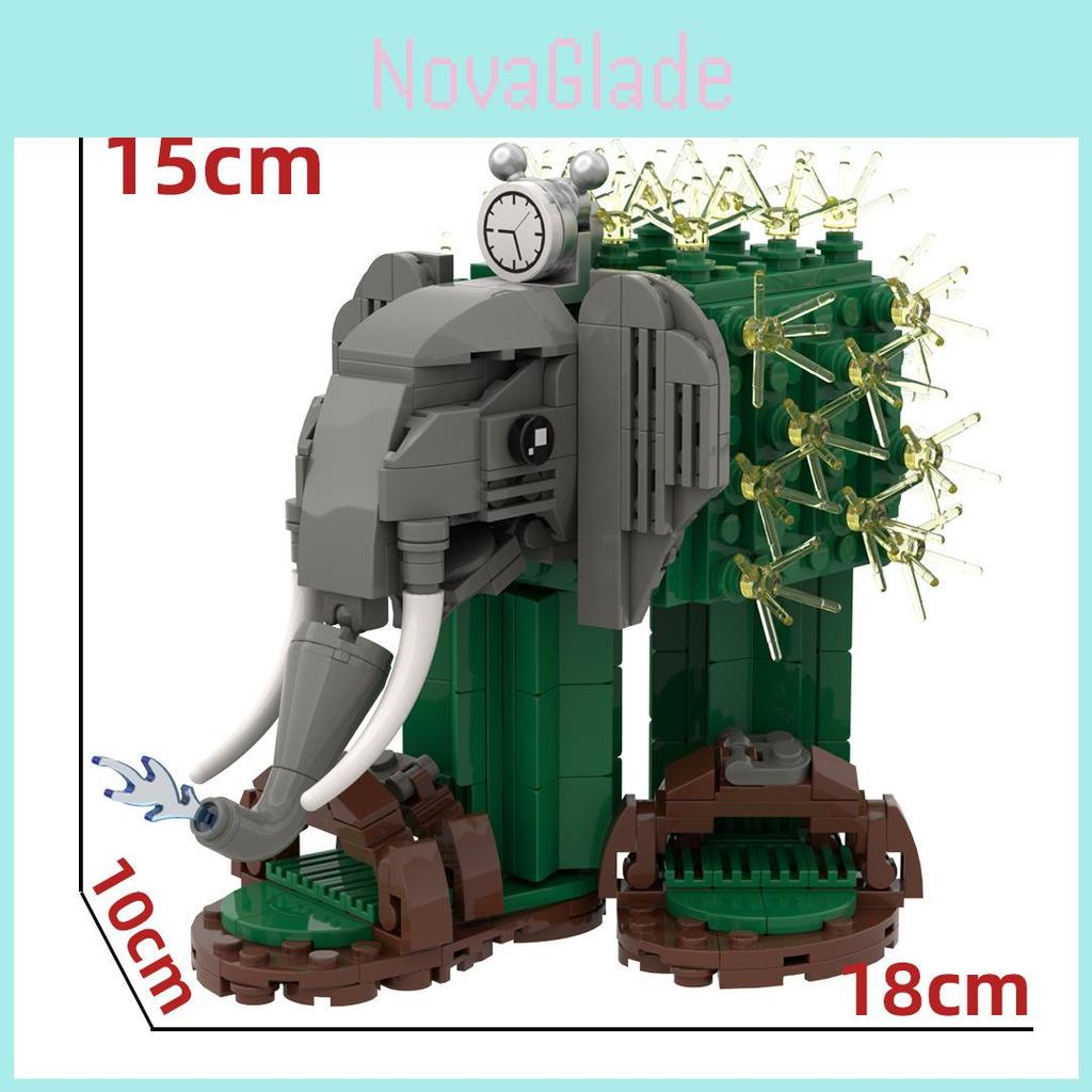 Set di Mattoncini da Costruzione in Plastica ABS Tungtungtungsahur con Mini Figure per il Gioco Creativo