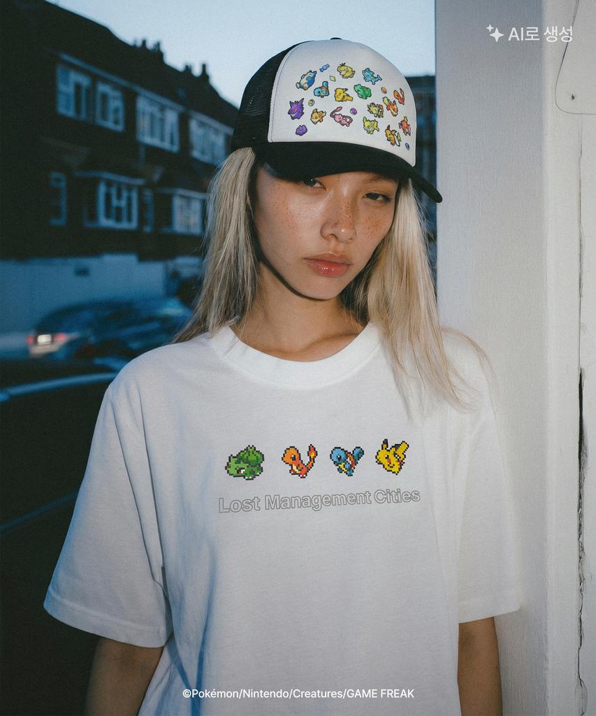LMC Pokémon Pixel Art Multi Trucker Cap Black