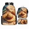 Anime Rucksack Set One Piece Naruto Schultasche für Jungen Schüler Laptop Rucksack Umhängetasche Federmäppchen 3-teilig Große Kapazität Wasserdicht