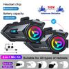 1/2pcs BT6.0 Motorcycle Helmet Intercom 500M Intercomunicador Moto Walkie Talkie 1000Mah Music Share Interphone Wireless Headset
