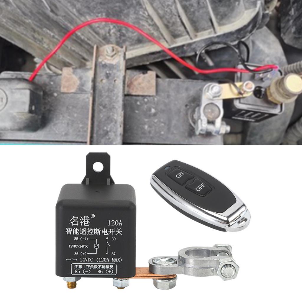 12V 200A Universal Batterie Schalter Relais Integrierte Drahtlose Fernbedienung Trennen Cut Off Isolator Master