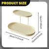 Counter Organizer Double Layer Decor Rack Perfume Makeup Skincare Shelf for Bedroom