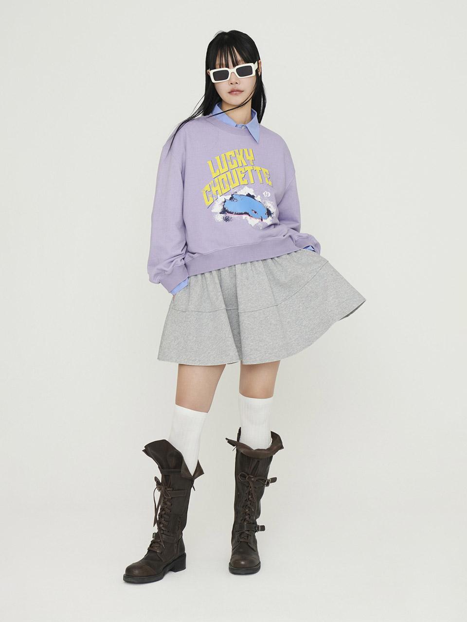 Lucky Chouette Chouette Point Sweat T-Shirt (Violet) Lftam25205Vlt Violet/Xxx