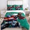 Custom Name Transformative Force Bedding 3 Piece Set HD Print Duvet Cover Pillowcases for Teens Adult Bedroom Decoration
