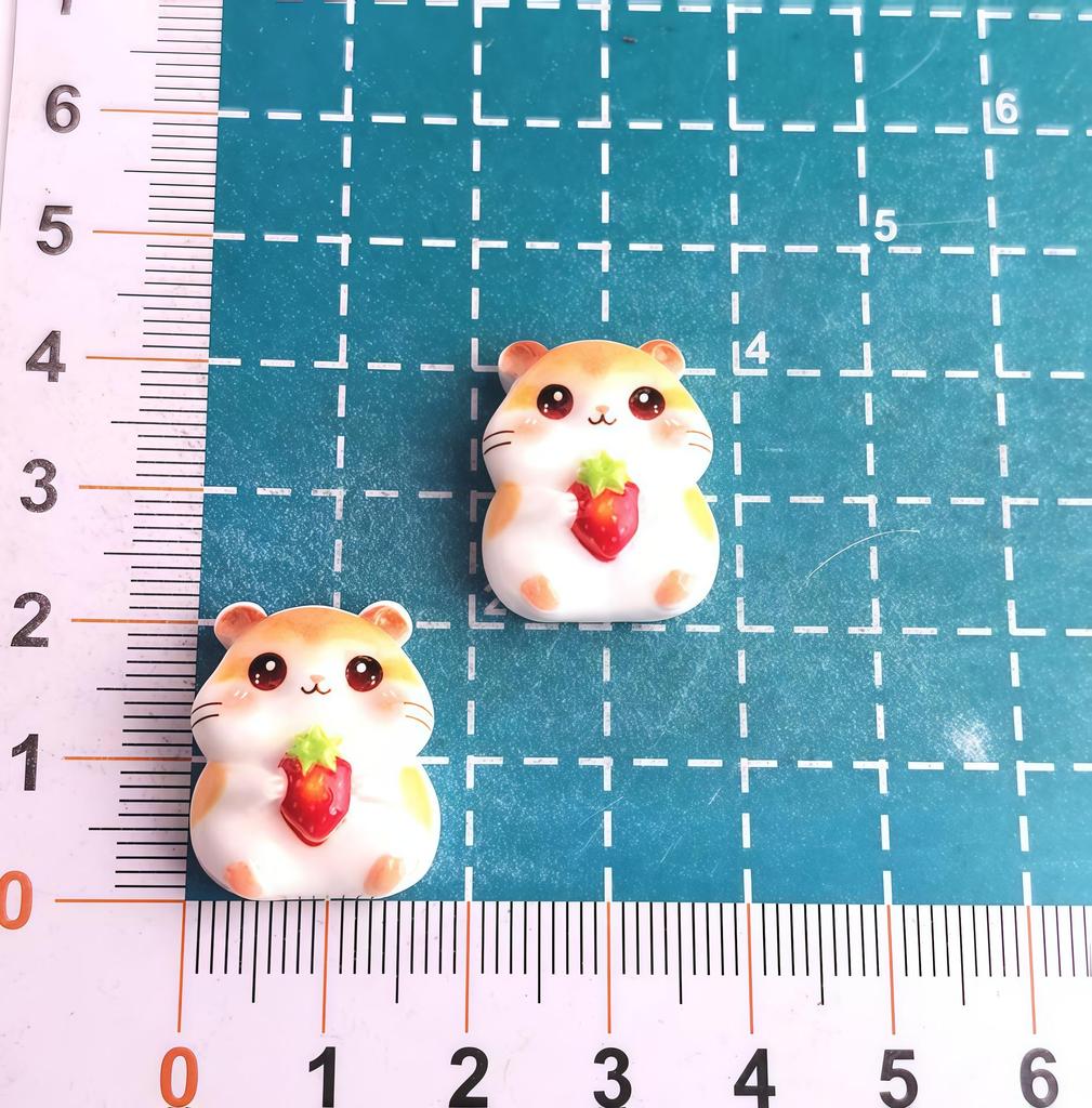 Crystal Clear Resin Accessories: Bear, Hamster, Ice Cream, Mushroom, Donut DIY Craft Set