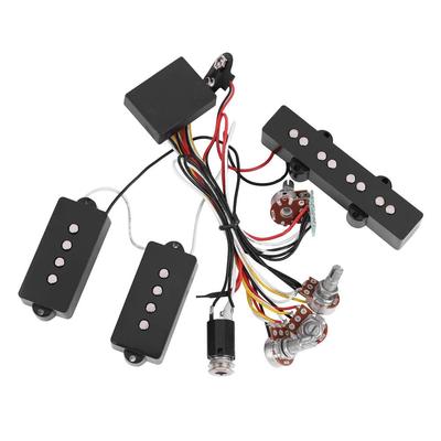 VGEBY Electric Bass Pickup, Electric Bass Preamp for Jazz Bass, Bass Signal Output, Precise Bass and Treble Volume Control, Wiring Circuit Pickup, Rep
