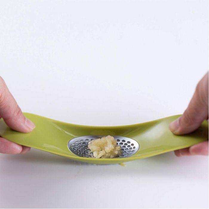 Presse ail - JOSEPH JOSEPH - Garlic Rocker - Acier - 18.5 x 3 x 4 cm - Vert