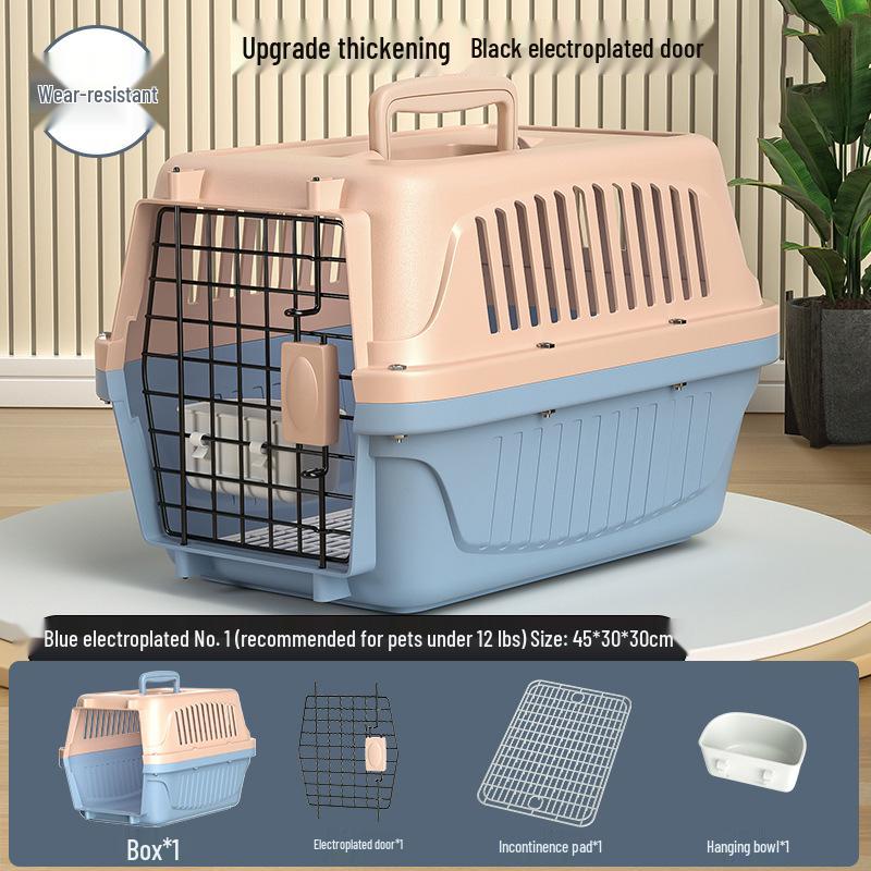 Portable Pet Airline Carrier: Space Capsule Cat Bag & Dog Cage for Small/Medium Pets