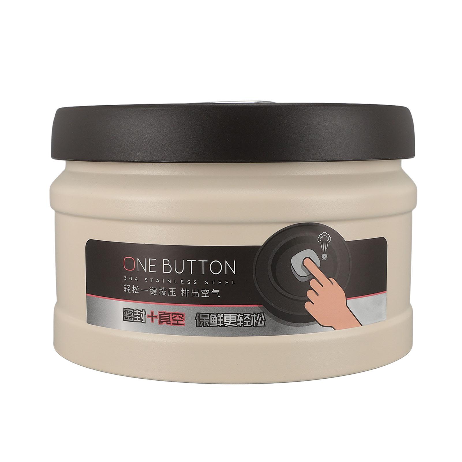 

Вакуумная банка из нержавеющей стали, многофункциональная, компактная, герметичная, контейнер для кофе для сушеного чая Fr 750ML