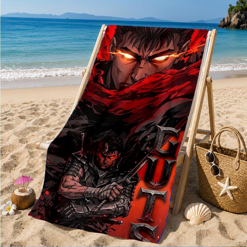 Dark Warrior's Rise Beach Towel, Super Soft Microfiber, Perfect Gift for Her/Him, Birthday, for Pool, Beach, Travel, Decor Beach Party