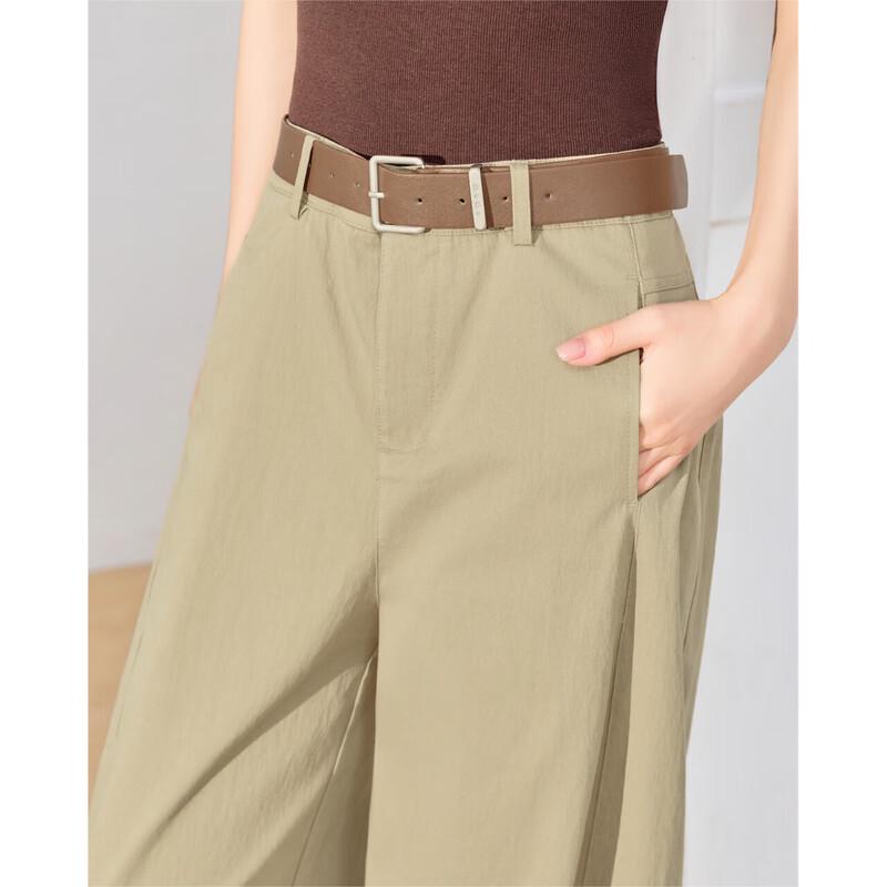 IEF 2026 Summer French Style Wide-Leg Pants
