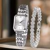 Women'S Watch Fashion Watch Women'S Quartz Watch Simple Scale Women'S Two-Piece Watch