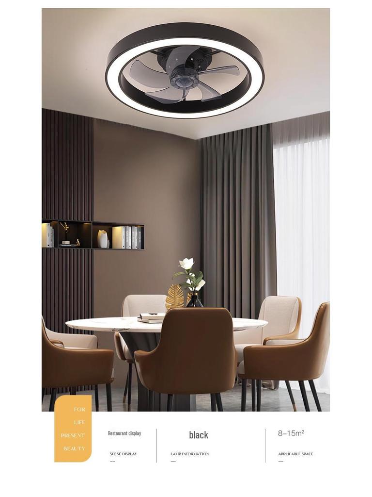 Integrated Ceiling Fan Lamp for Bedroom & Restaurant - 2024 Model