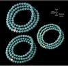 Blue Water Jade Bead Necklace - Ice Type, 6.5mm-12mm Beads, Women's Sweater Chain