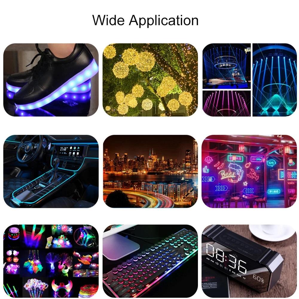 100PCS Square 2*5*7mm LED Light-emitting Diode 2X5X7mm LED Diode Red Yellow Green Blue White Diodes for DIY Electronic