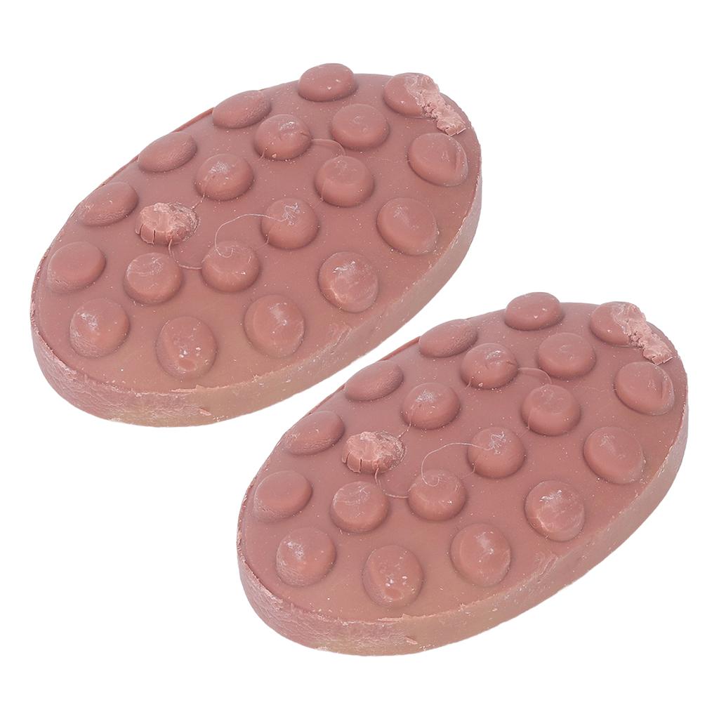 2 STÜCK Fußseife Tragbar Bio Peeling Exfolierend Entferner Fußpflege Seife für Riechende Füße