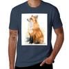 Watercolor Fox Painting Tshirt Lightweight Running Sports Tshirt