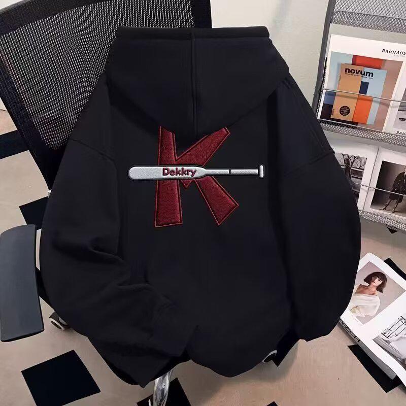 Men's Autumn Retro Chinese National Tide Hooded Sweatshirt - Casual Loose Pullover Outerwear