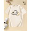 Children's T-shirt Summer Spring Kids I Hate Mornings Cute Cat Print T-shirt