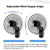60W Remote Control Electric Fan Oscillating Wall Mounted Fan Home Restaurant 3 Gears Adjustable Industrial Air Cooling Fan 220V