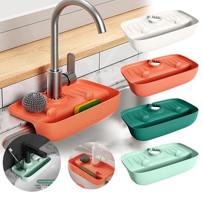 Spülbecken-Abfluss-Pad, Wasserhahn, spritzwassergeschützt, Abfluss-Rack, Küche, Badezimmer, Waschbecken, Haushalt, Arbeitsplatte, Seifen-Pad