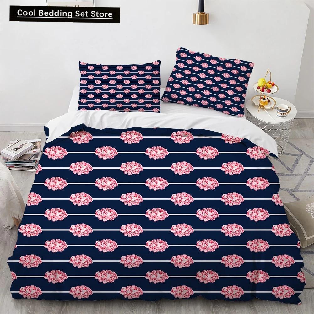 Sunflower King Queen Duvet Cover Striped Floral Bedding Set for Kids Teens Adults Colorful Flowers 23pcs Polyester Quilt Cover
