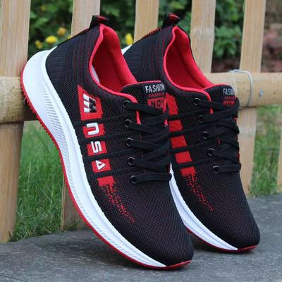 New Four Seasons Men's Shoes Breathable Sneaker Flying Woven Super Lightweight Versatile Casual Running Shoes Walking Shoes Men