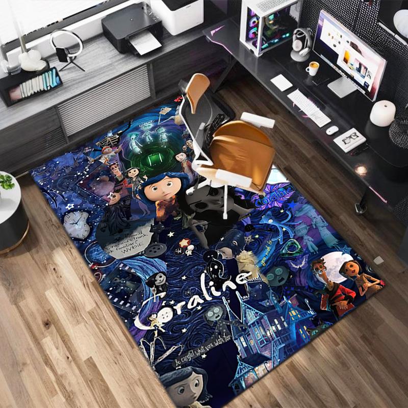 1PC Coraline Rug - Home Decoration Carpet For Living Room Bedroom Flooring Computer Chair Area Rug