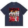 230 g/m² 100% Baumwolle Haikyu V8 Nekoma High Druck Unisex Schweres Baumwoll-T-Shirt