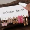 Elegant Butterfly & C-Shaped Hoop Earrings Set for Women – Stylish Cross-Border Earrings