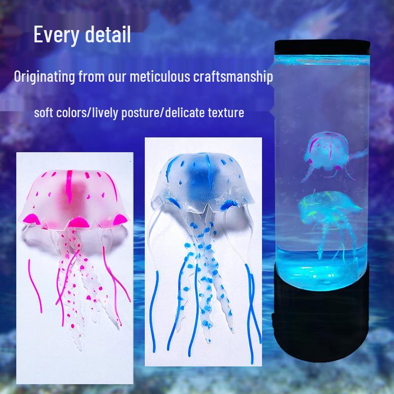 Mini Luminous Jellyfish Lamp - Small Silicone LED Decoration