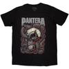 T-shirt a maniche corte da uomo Pantera con teschio di serpente, Nera, XX-Large