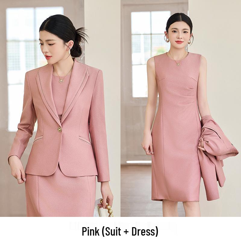 2025 Women's Spring Autumn Suit Dress Set: Elegant Workwear for Commuting and Formal Occasions