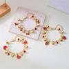 Elegante Bracciale a Tema Frutta Garantisce Comfort Bracciale Trendy da Donna Bracciale con Ciondolo a Cuore Adatto per l'Uso Quotidiano e le Feste