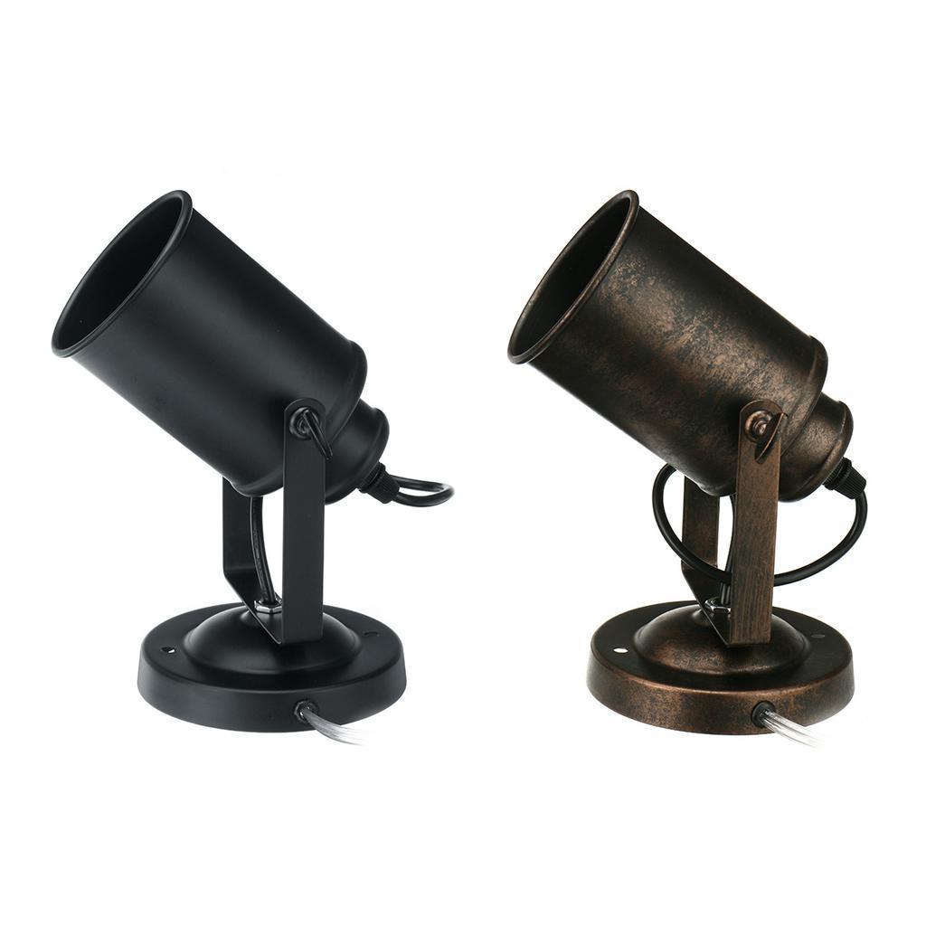 E27 Retro Iron Wall Sconces Adjustable Spot Light Vintage Wall Light Industrial Wall Lamp For Bedroom Living Room Loft Bar Black/rust