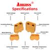 5Pairs Amass XT90 XT90H Battery Connector Bullet Connector Male and Female Plugs Adapter with Sheath Housing for RC Lipo Battery