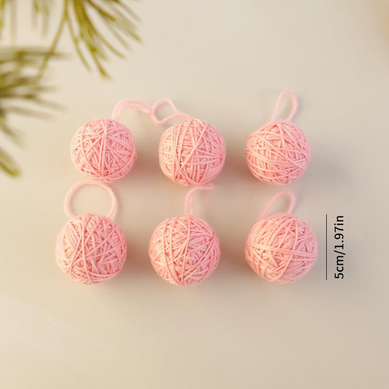 Tree Yarn Christmas Ball Ornaments For Tree Decoration Diy Craft Supplies Gift