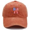 Independence Day Washed Cotton Cap High Quality USA Flag Pattern Embroidery Baseball Cap Men And Women Outdoor Sports Dad Hats