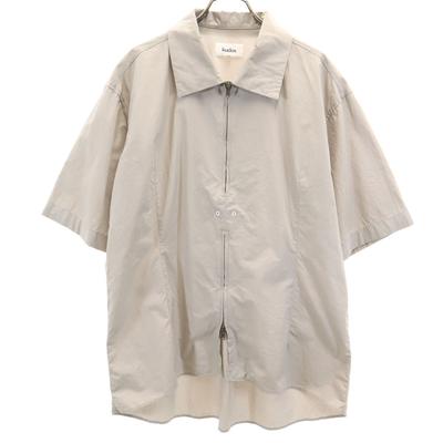 Kudos Made In Japan Short Sleeve Half Zip Shirt 2 Gray Pullover Men's Used